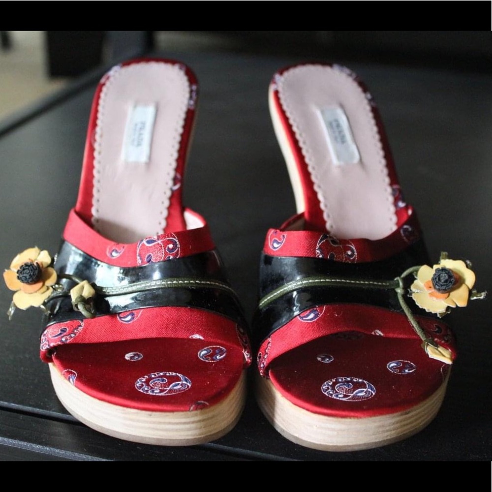 Cute Vintage Prada Heels With Dust Bag